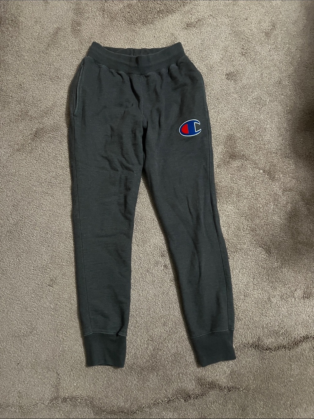 Men’s reverse weave charcoal gray champion sweatpants joggers